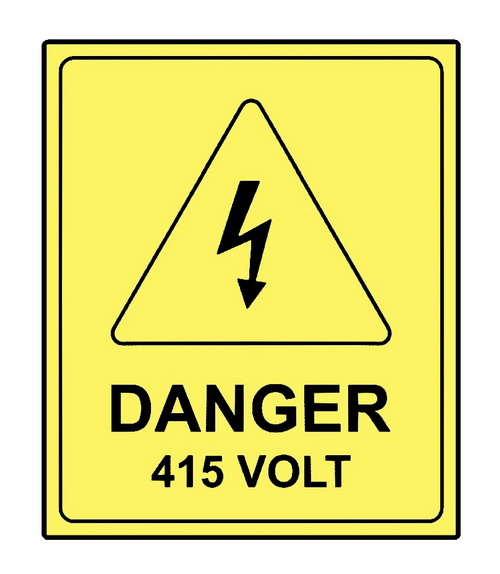 DANGER 415 Volt - Click Image to Close